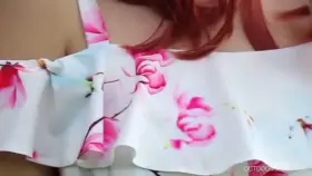 Simona Flashes Her Young Natural Boobs