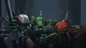 I've never watched Bionicles so I don't know who these are supposed to be, but hey, a blowjob from a robot/alien creature is all that matters. (Voui) [Bionicle]