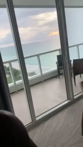 I bet he's enjoying the view