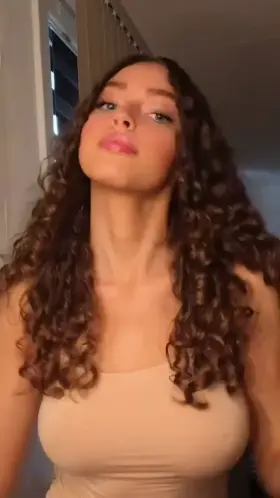 Teen in see thru dress