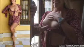 he cums right on her watch