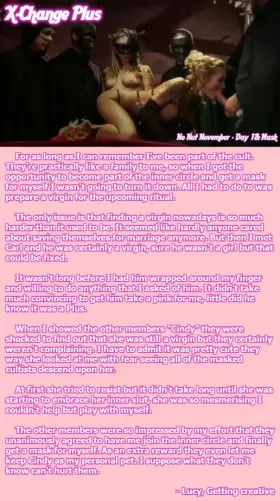 Lucy, Getting creative | No Nut November - Day 18: Mask