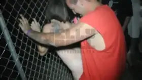 Slutty Juggalette Girls Suck and Fuck in Front of Festival Crowd