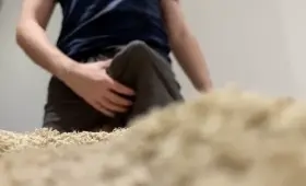 Pitching a tent followed by cumshot