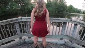 At the pond in the middle of the town 😉