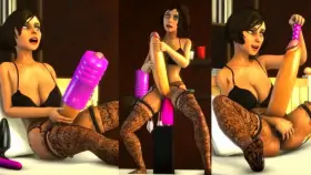 Triple cumshot action