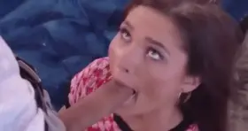 Eye contact blowjob