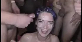 Enthusiastic Bukkake with Friendly Fire