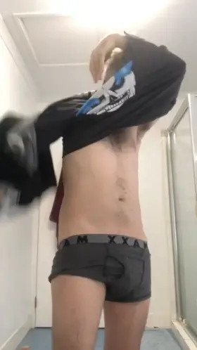 Strip tease first thing in the morning