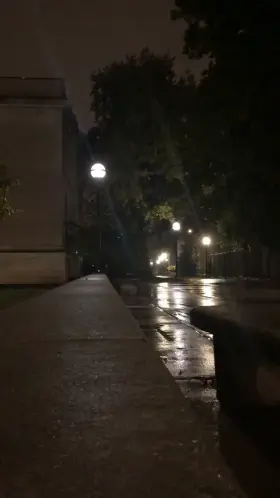 Short Skirt on Rainy Day!