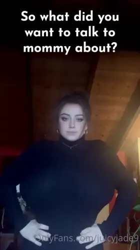 Someone is Jealous of Mom's Big Boobs