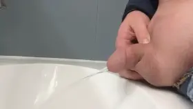 Pissing in the sink at work