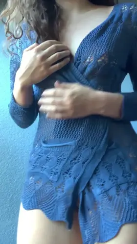 nothing under my sweater means easy flashing [oc]