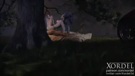 Widowmaker riding in the forest (Xordel)