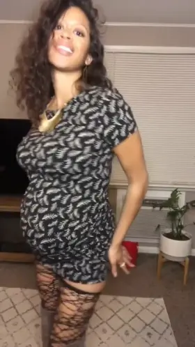 Do pregnant tummies turn you on? Keep watching..😈