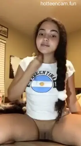 Beautiful brunette teen