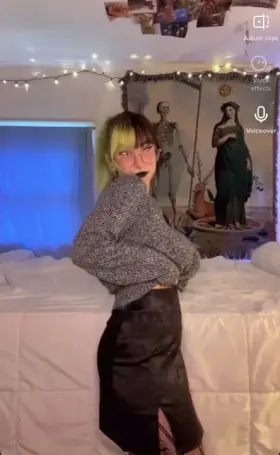 Emo hair don't care. Tits 4 days