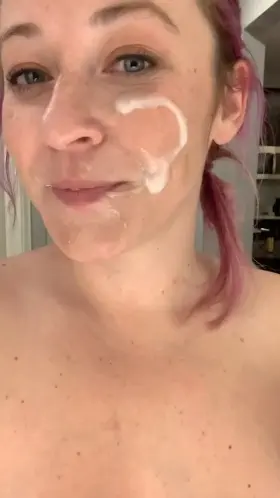 He already came in me twice, I was surprised that I got this good of a facial 🥰