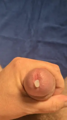 Ruined orgasms, used cum as lube