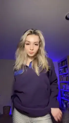 I've been taking a break from gooning but fuck this little TikTok slut triggered me so hard! Fuuuuck, she's insane. What do you gooners think about this? ;)
