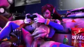 D. Va invited Mercy over for game night, but Mercy had another game in mind..