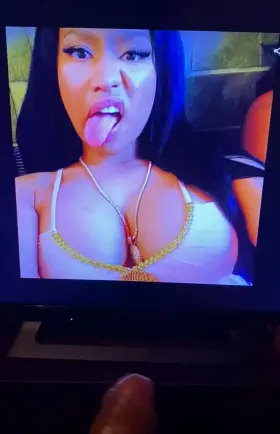 Celebrity Cumtribute - Blasting Nicki Minaj