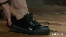 Ellie gets comfortable.