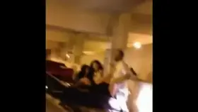 On The Hood of a Car with Audience After Rap Concert
