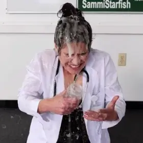 When your sperm clinic patient doesn't have the best aim!