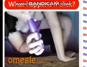 Milf playing with her toy