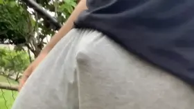 Went out for a walk, freeballing makes me hard