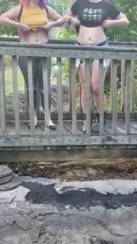 Flashing at mini golf 😜