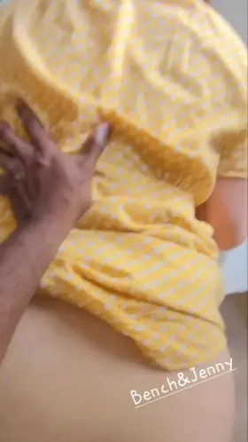 Standing doggystyle with a french slut