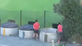 That huge slut that is my wife sneaks out of the gym to get fucked by her personal trainer..