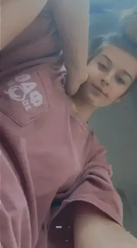 In The Car Bored Might As Well Show Off The Pretty Pussy