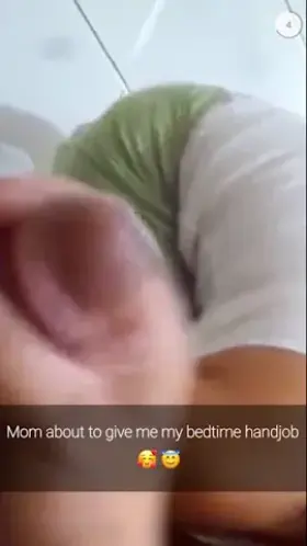 Mom's bedtime handjobs