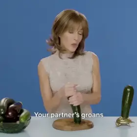 Sex Education - Gillian Anderson demonstrates her technique