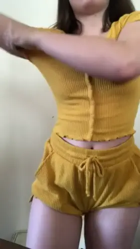 Hot girl doing full strip