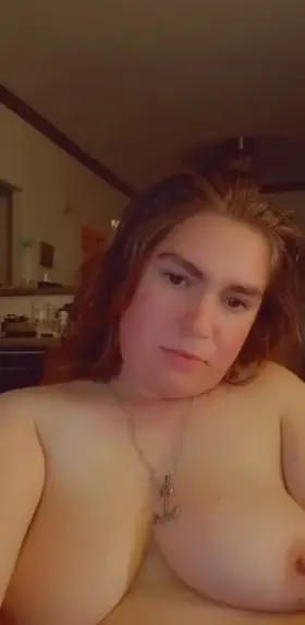 dumb whore cums for all to see