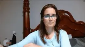 Nerdy Woman from Canada Flexes Biceps