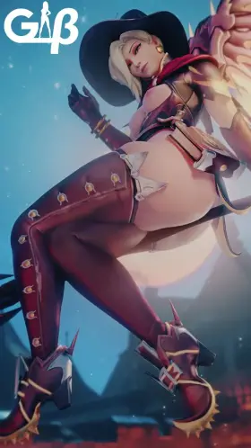 Witch Mercy ready for the payload (GeneralButch) [Overwatch]