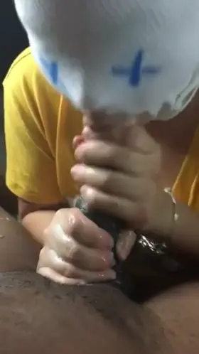 Damn...she knows how to drain a BBC