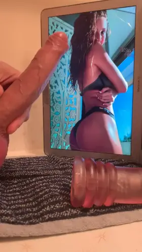 Fuckin love her ass with cum dripping down it