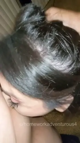 My bull and husband using my face for their enjoyment [Sound on, click redgifs link]