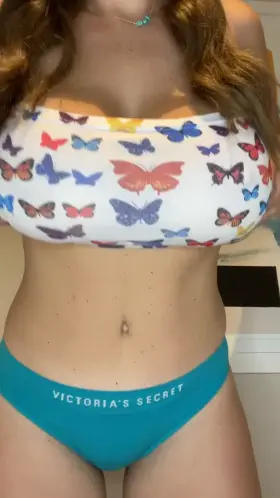 Letting my titties hang free