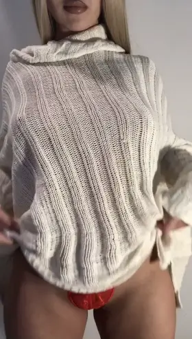 That sweater needs to come off. Do you agree?