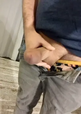 Stroking my monster before my night out