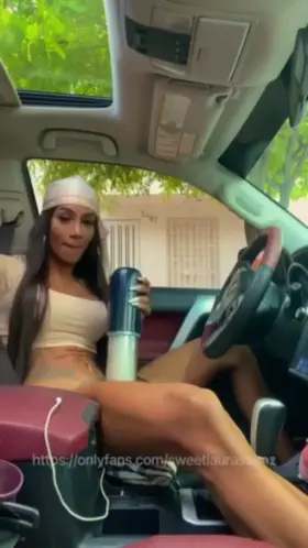 With Cock Machine in the Car!