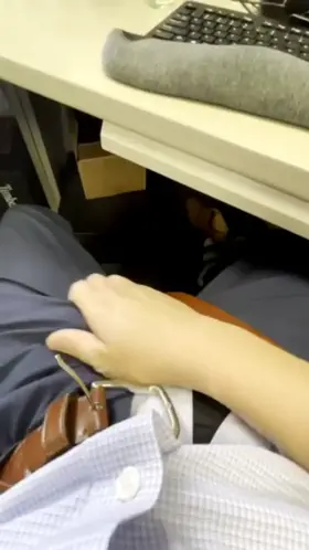 So where’s my secretary? Need some help under my work desk [dick pic]