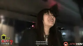 Eri Makino gets asked to film a TV show when she misses her late night train